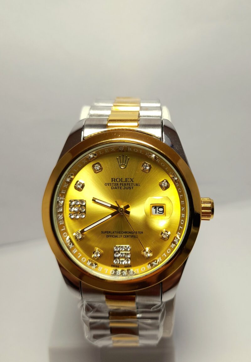 Luxury Two-Tone Branded Date adjust Watch - Image 4