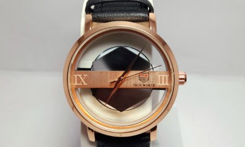 Branded Timepiece with Complete Transparent Dial