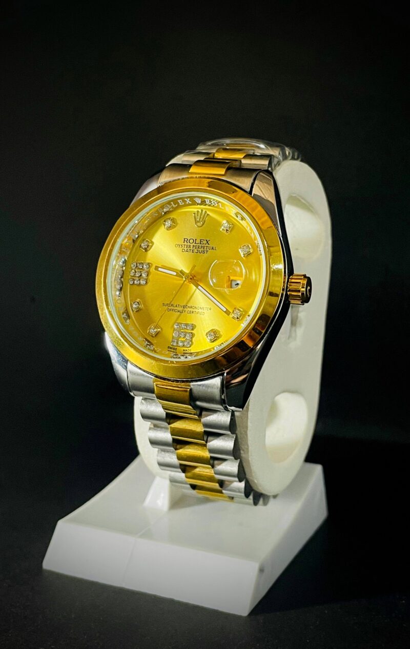 Luxury Two-Tone Branded Date adjust Watch