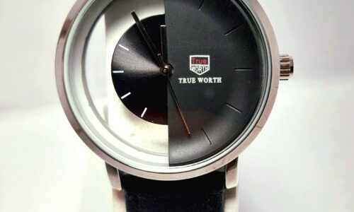 Signature Watch with Semi-Transparent Dial